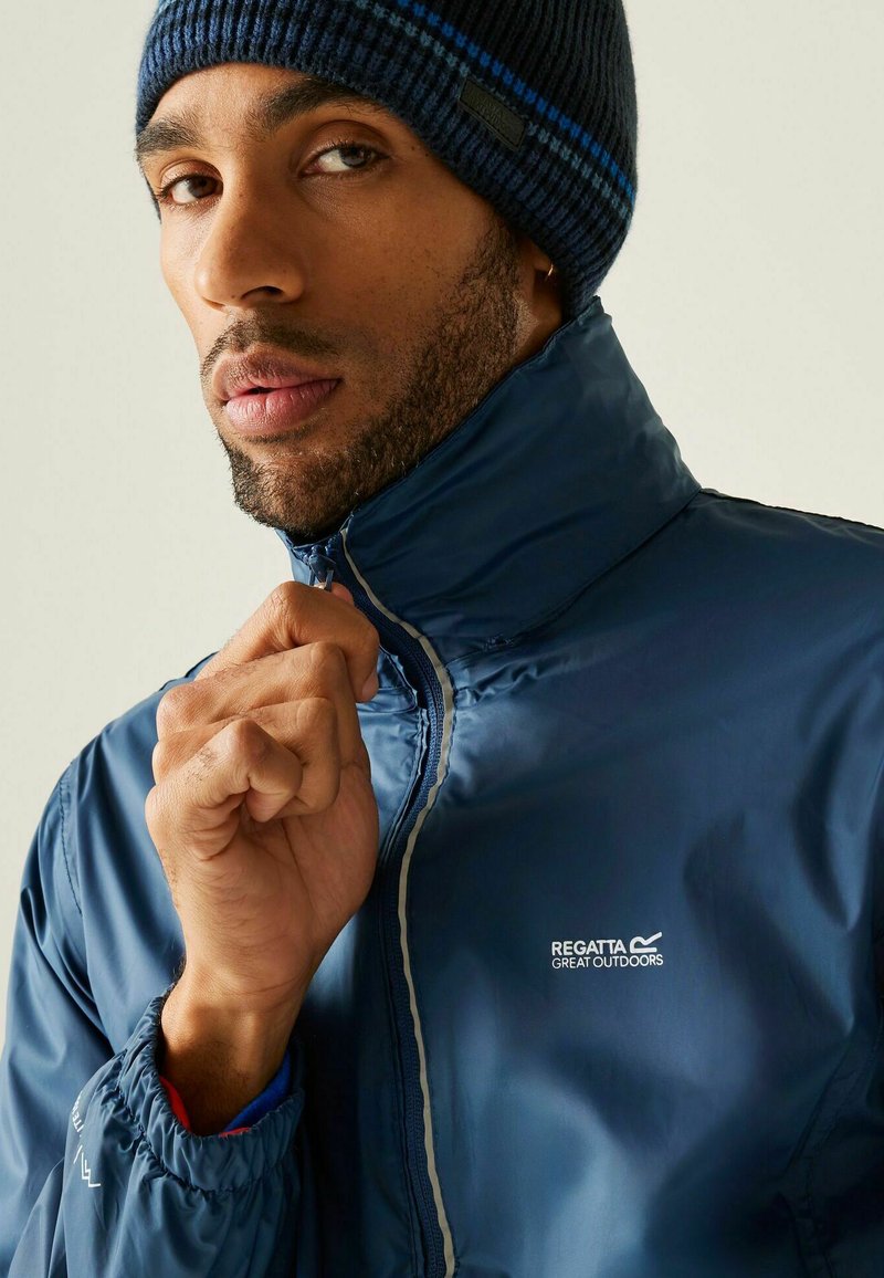 Sweat à capuche zippé Bayletta II pour femme - Bleu marine et blanc