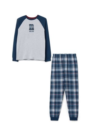 REGULAR FIT SET - Nachtwäsche Set - grey blue