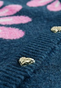 Next SOFT TOUCH BUTTON UP - Kardigán - navy pink floral