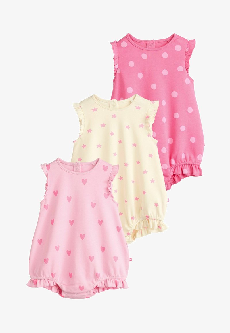 Next 3 PACK BLOOMER REGULAR FIT - Jumpsuit - pink white heart