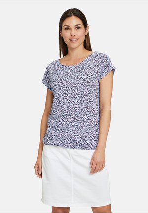 Printtipaita - light blue dark blue