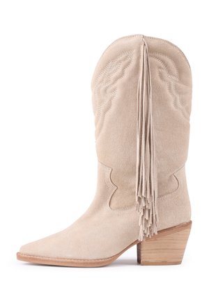 JUKESON - Bottes de cowboy / motard - oatmilk