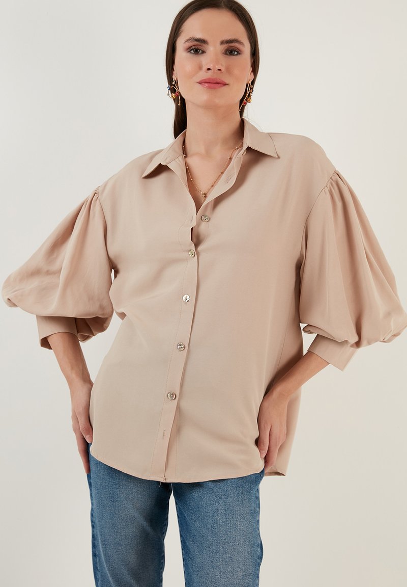 LELA LOOSE FIT - Overhemdblouse - stone