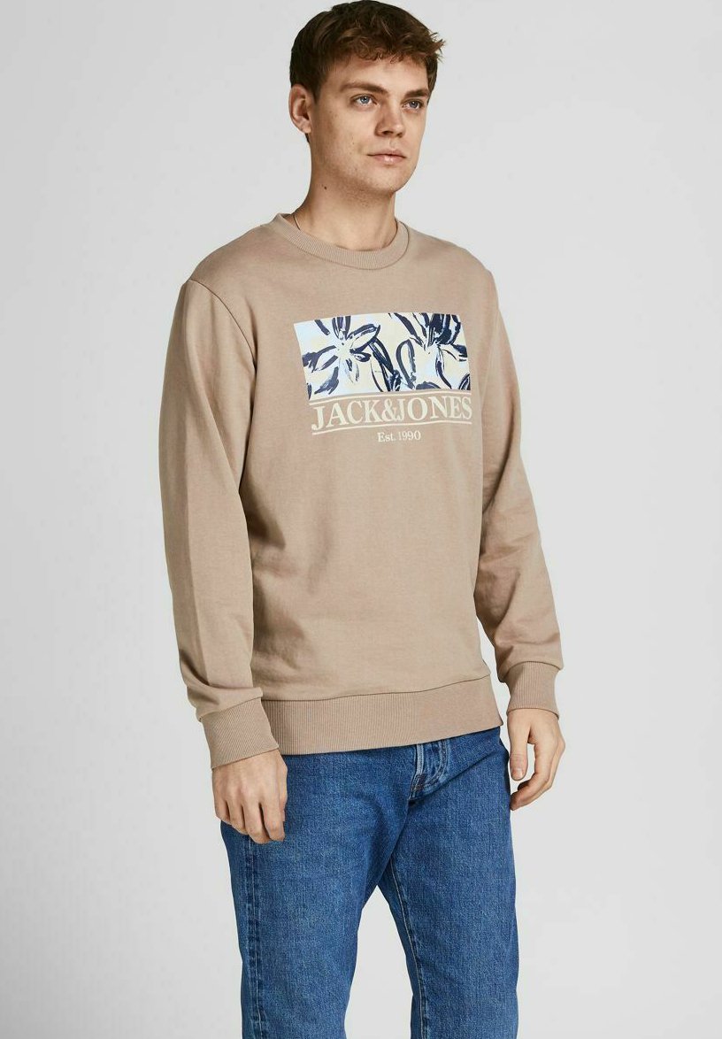 Jack \u0026 Jones Sudadera - mottled light brown/marrón claro jaspeado - Zalando .es