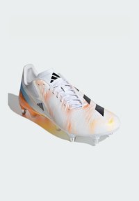 adidas Performance ADIZERO RS15 PRO SOFT GROUND RUGBY - Zapatillas fútbol para césped artificial - cloud white   core black   lucid tangerine