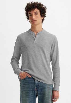 Levi's® THERMAL HENLEY - Maglietta a manica lunga - light gray