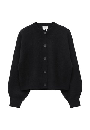 & OTHER STORIES, & OTHER STORIES BOILED MERINO CARDIGAN - Gilet - black