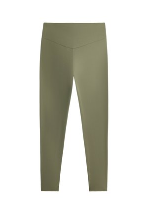 OYSHO, COMFORTLUX ANKLE-LENGTH LEGGINGS 31320226 - Legging (type pantalon) - dark khaki