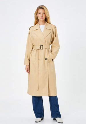 BUTTONED DETAIL MIDI - Trenssi - beige