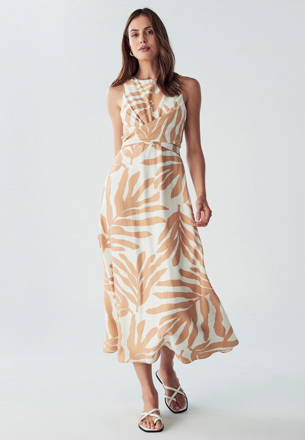 REVIVAL MIDI  - Freizeitkleid - nude palm