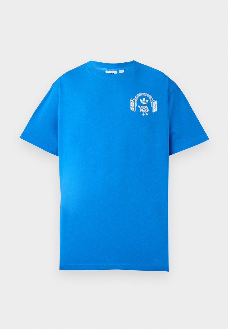 adidas Originals T-shirt print blauw adidas Originals T-shirt print blauw