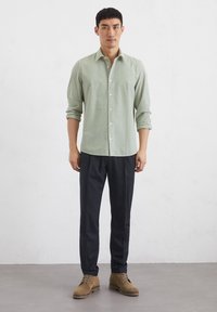 Marc O'Polo NEW KENT COLLAR LONG SLEEVE ROUND HEM - Zakelijk overhemd - multi  spring fern