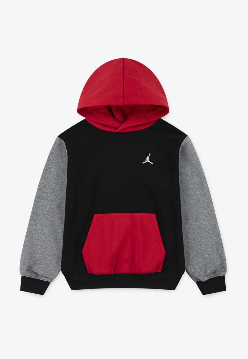 Jordan HOODIE UNISEX - Melegítőfelső - black/gym red)