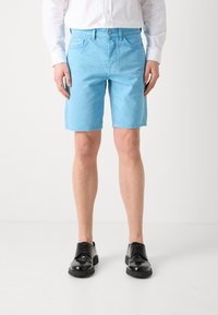 BOSS ANDERSON - Relaxed & Loose Fit - Shorts di jeans - open blue
