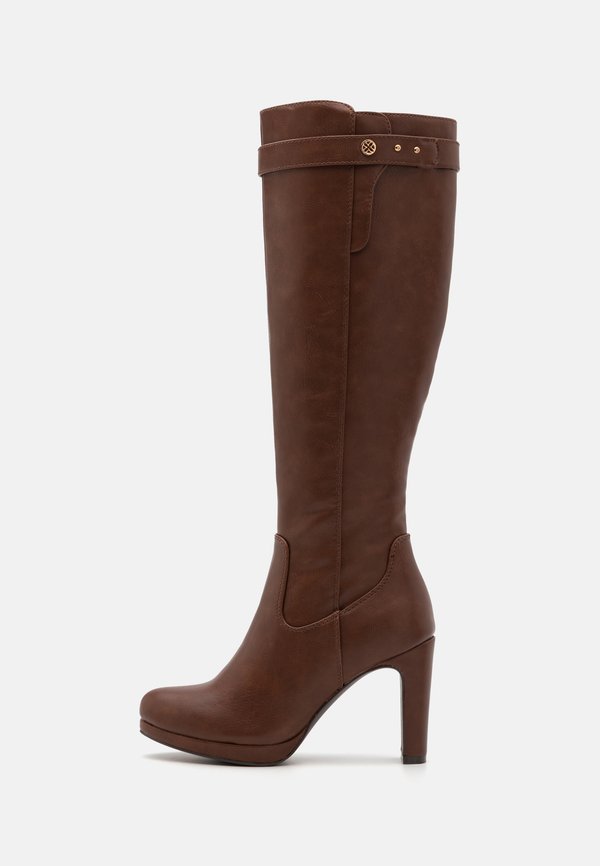 High heeled boots cognac Product Details - Main Image