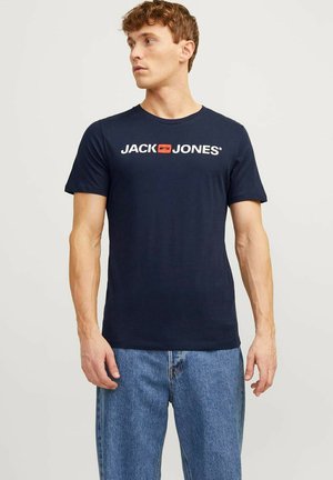 Jack & Jones RUNDHALS 4 STÜCK - T-Shirt print - x weiß x navy x schwarz