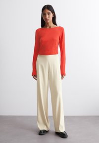 Marc O'Polo LONG SLEEVE BOAT NECK - Topper langermet - poppy red