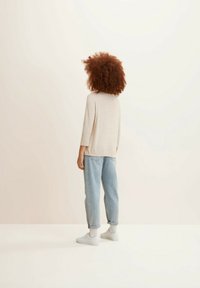 TOM TAILOR Bluză cu mânecă lungă - messy beige melange