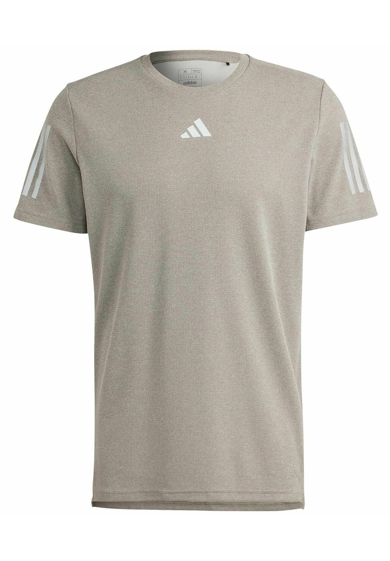 adidas Performance OWN THE RUN COOLER TShirt print silver pebble