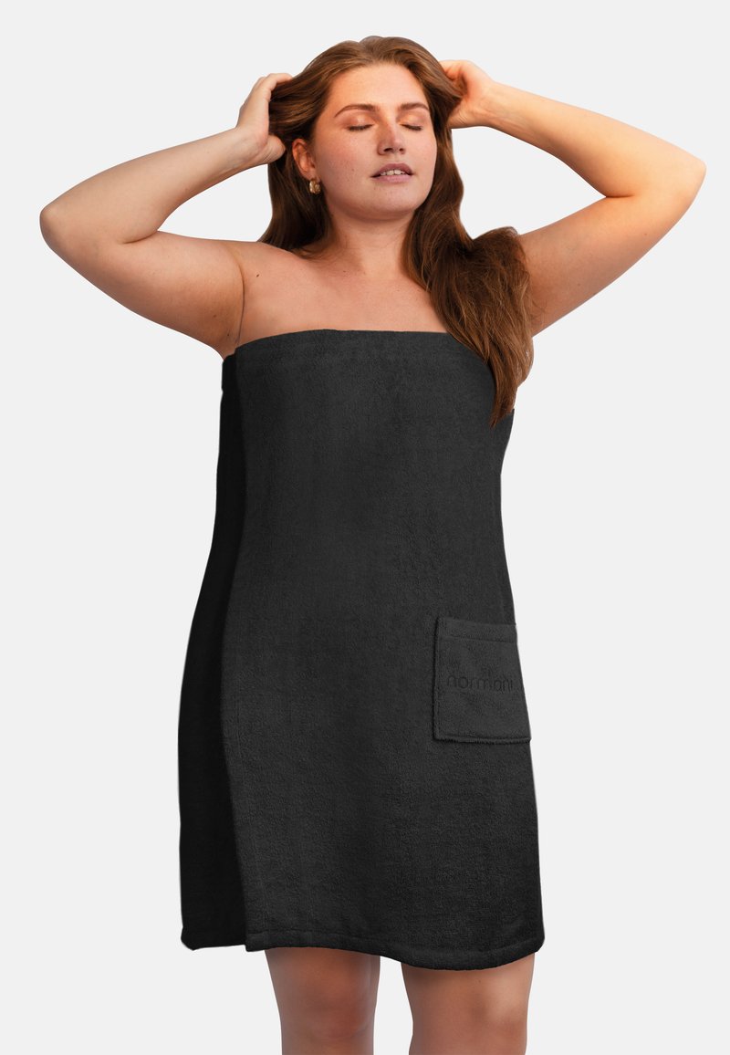 Normani SAUNA KILT EXTRA - Bademantel - schwarz