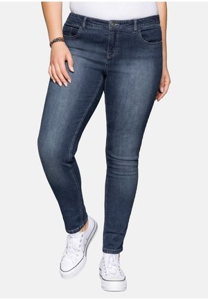 Sheego, Slim fit jeans - dark blue denim