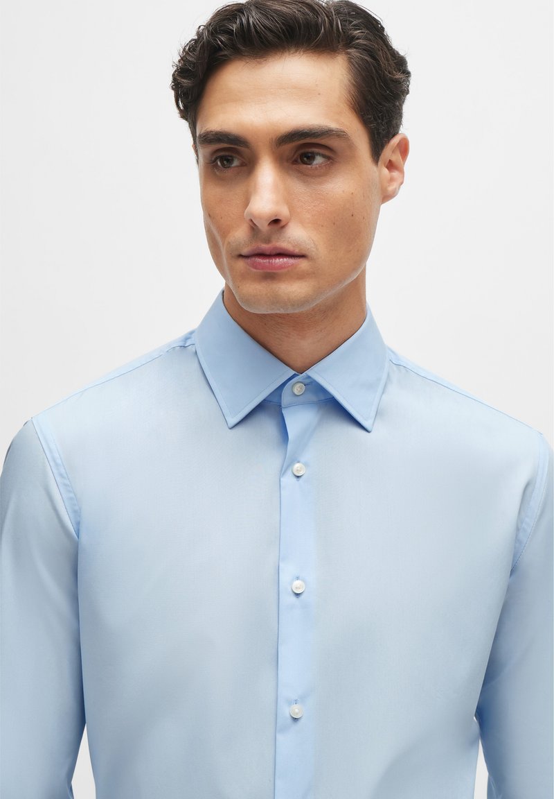 Chemise Hugo Boss Homme Taille 16-1/2 L - Bleu, Coton, NEUVE Sans étiquettes