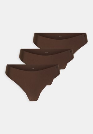 THONG PURE NO SHOW SOLID 3 PACK - G-strenge - hue