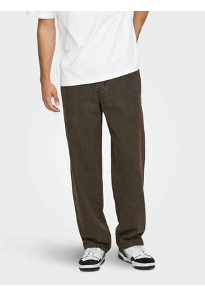 ONSFADE MID RISE - Relaxed fit jeans - brown stone