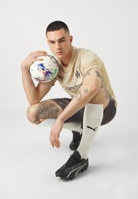 Puma OLYMPIQUE DE MARSAILLE TRAINING SHORTS - Klubbklær - dark coal/sand dune