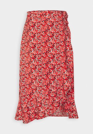 JDY, JDYTHORA CALF WRAP SKIRT - Spódnica z zakładką