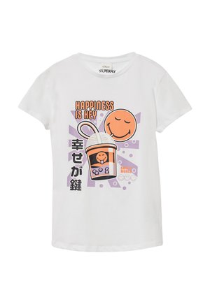 MIT SMILEY - T-shirt z nadrukiem