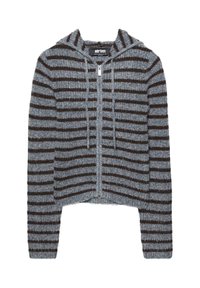 ZIP-UP - Strickjacke - mottled dark grey