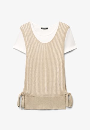 Calliope, T-SHIRT TINTA UNITA - Print T-shirt - beige chiaro