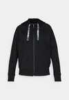 TWO TONE LOGO DRAWCORD ZIP HOODIE - Sweatjakke - black