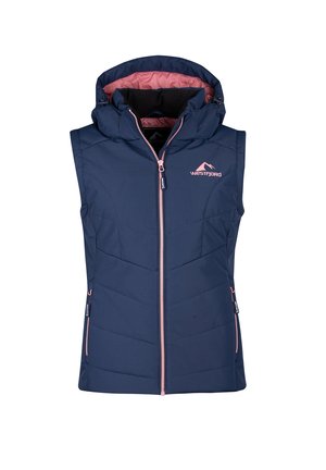 WESTFJORD KRAFLA - Waistcoat - navy mauve