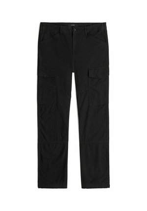 G-STAR, CLEAN REGULAR CARGO - Pantalon cargo - dk black gd
