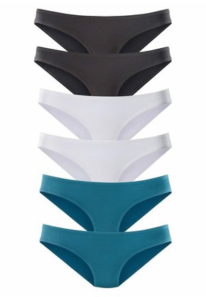 LASCANA 6 PACK - Briefs - petrol/schwarz/weiß