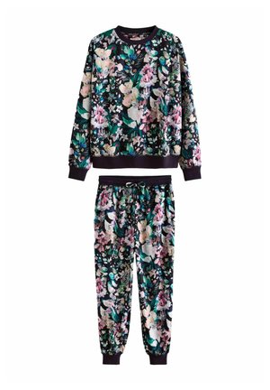 Next SET LONG SLEEVE - REGULAR FIT - Nattplagg set - brown floral