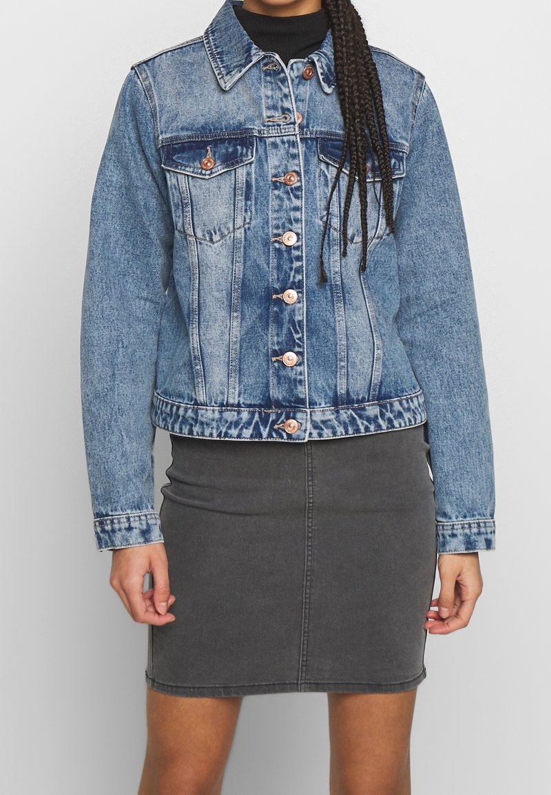 Pieces Jeansjacka - light-blue denim
