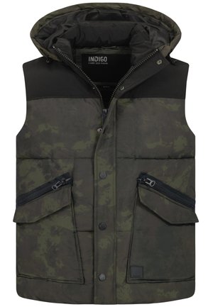 INDICODE JEANS, Bodywarmer - army