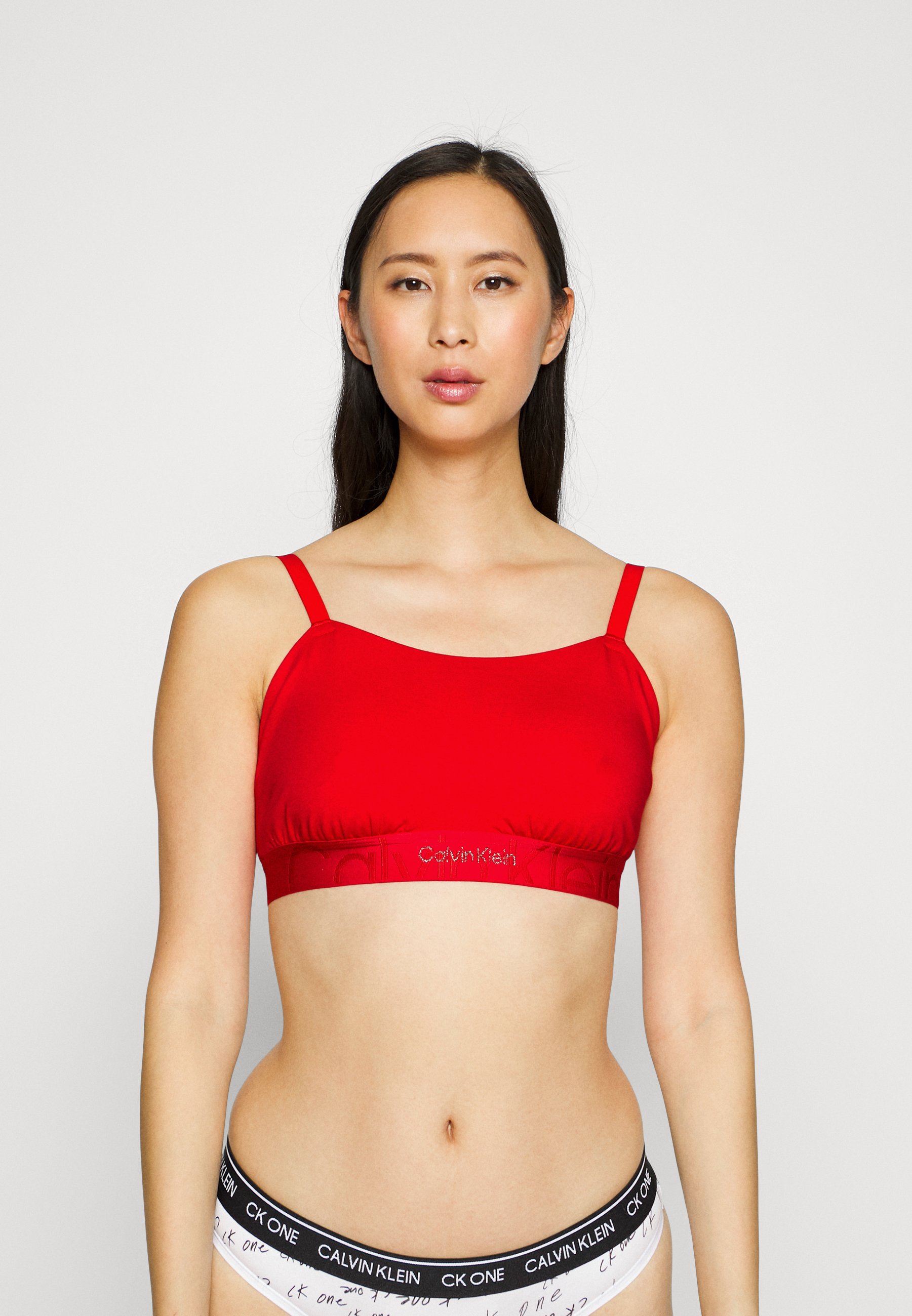 Calvin Klein Underwear UNLINED BRALETTE - Bustier - red - Zalando.de