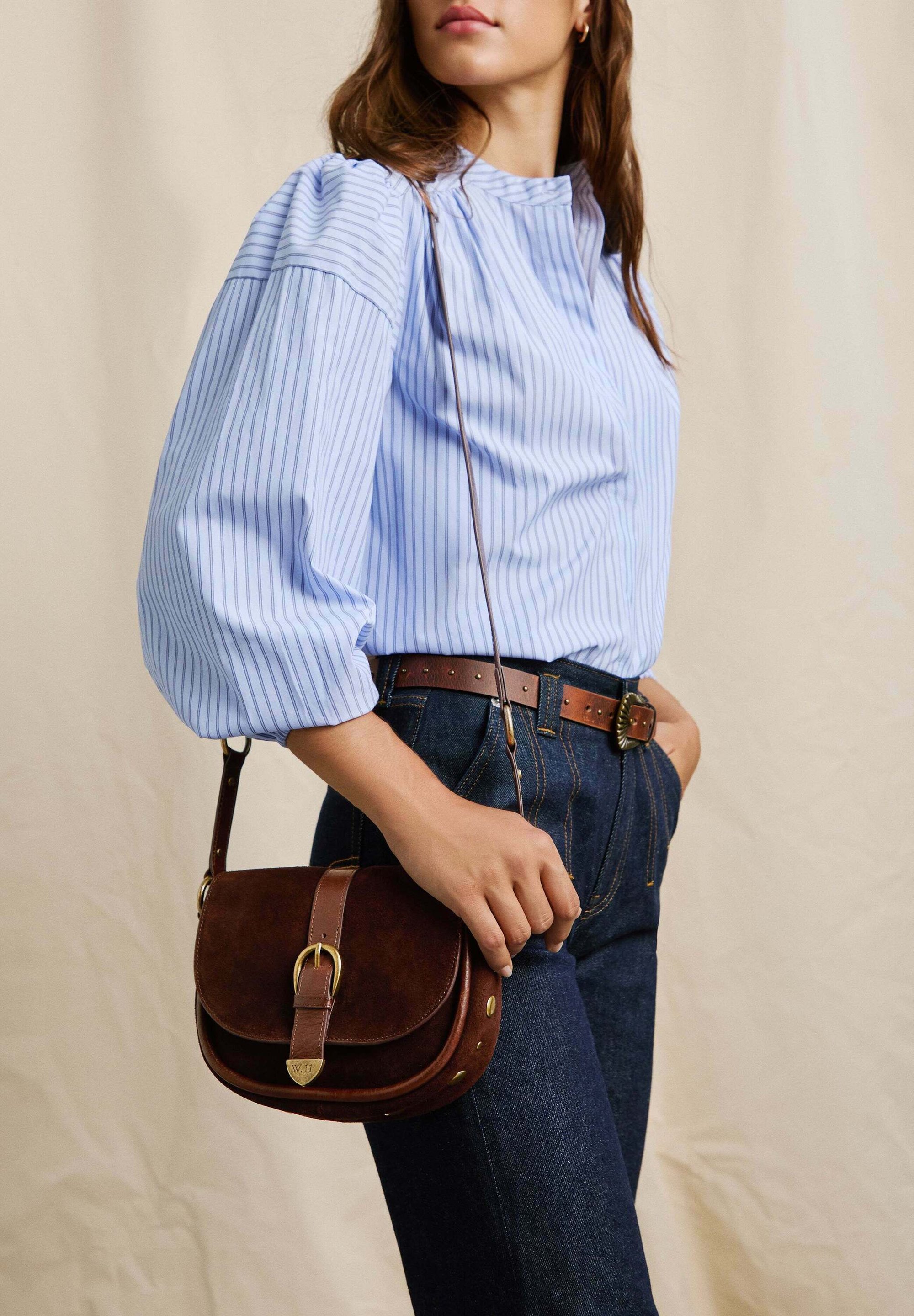 Pepe Jeans Hatfield - Borsa a tracolla e borsa da toilette blu, nero
