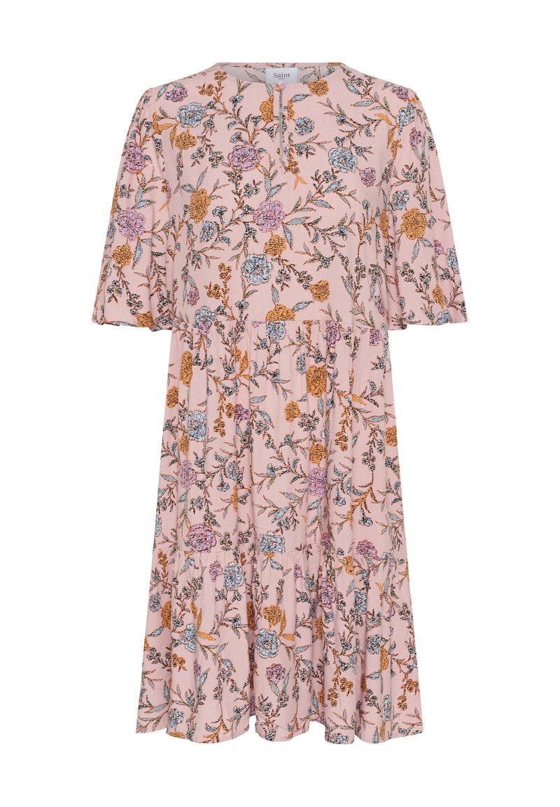 Saint Tropez SZEDA MID SLEEVE - Kjole - pink nectar romantic flowers ...
