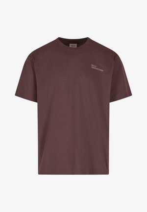 Nyomott mintás póló - bitter chocolate