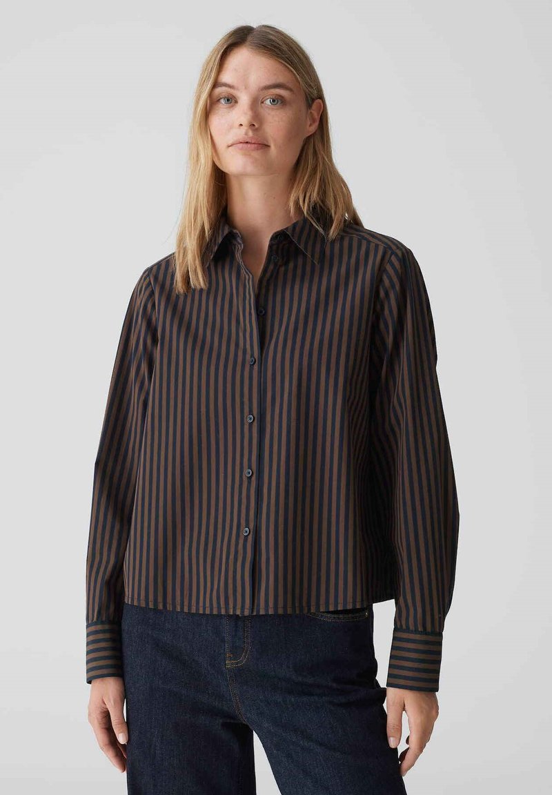 OPUS LANGARM - Camicia - coal blue