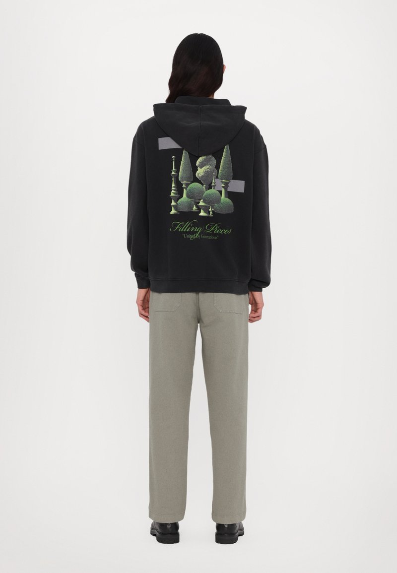 Filling Pieces - ZIP TOPIARY VINTAGE UNISEX - Sweatjakke - black, Forstørre
