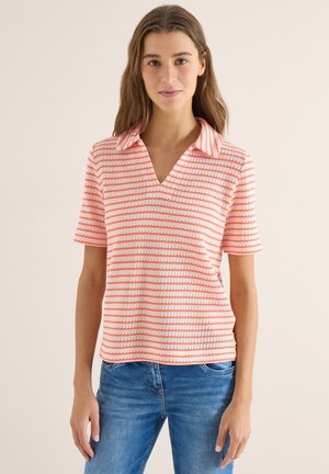 GESTREIFTES AJOUR  - Polo - orange