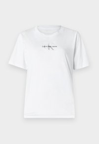 PLUS GRADIENT MONOLOGO SLIM TEE - Μπλουζάκι με στάμπα - brilliant white