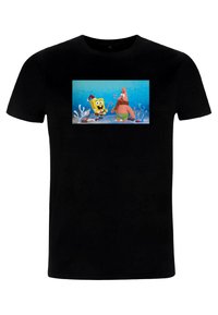 Henry Tiger SPONGEBOB SQUAREPANTS CHRISTMAS BUDS - Print T-shirt - black