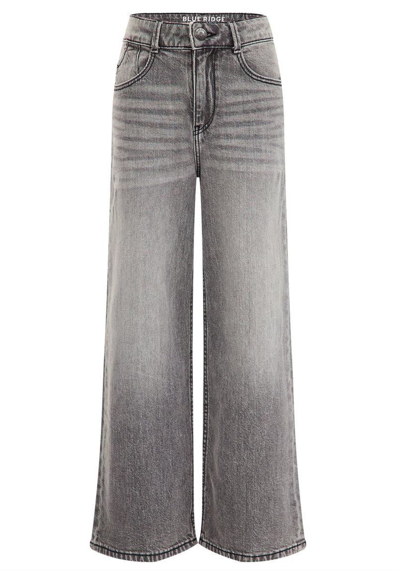 Fakanhui Dames Fleece Gevoerde Brede Pijpen Baggy Jeans Winter Thermische Warme Flanel Jean Losse Y2K Boyfriend Denim Broek, Licht, L